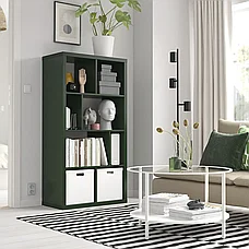 Стеллаж ХЕМНЭС Стеллаж, темно-зеленый, 147х77 см ИКЕА, IKEA, фото 5