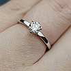 Золотое кольцо 16.5р с бриллиантом 0,465Ct I1/N,VG-cut, фото 11