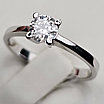 Золотое кольцо 16.5 р с бриллиантом 0,41Ct SI1/I, EX-cut, фото 6