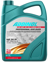 ADDINOL PROFESSIONAL 0530 E6/E9 SAE 5W-30, 5L