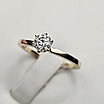 Серт. GIA  Золотое кольцо 16.5р с бриллиантом 0,31Ct SI2/G,G-cut, фото 7