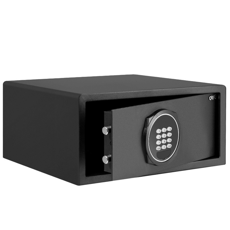 Сейф DELI "ET547" электронный замок + ключ, 200х420х370 мм, 11 кг, черный, фото 1