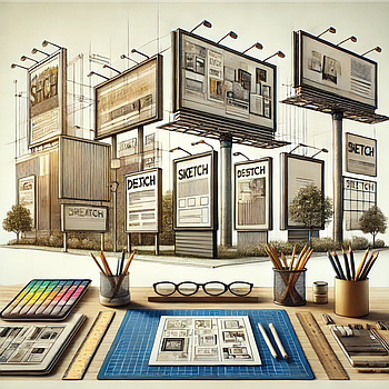 Разработка эскизов наружной рекламы