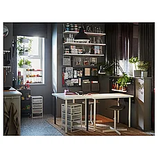 Тумба с ящиками ЛЕННАРТ белый ИКЕА, IKEA, фото 3