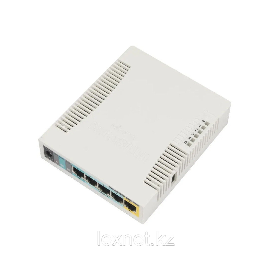 Беспроводной маршрутизатор, MikroTik, RB951series RB951Ui-2HnD, RouterBOARD, 5xLAN, 2 PoE-IN Passive PoE, Ether5 PoE-out Passive P