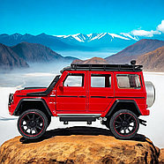 HCL901A Геленваген металлический (красный)  капот, двери открываются  22*9см, фото 3