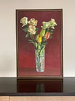 Цветы на холсте "Розы"