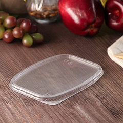 Крышка пластиковая одноразовая «Юпласт», 13,8×10,2×9 см, для контейнера, прозрачная