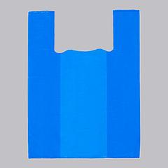 Пакет "Синий", полиэтиленовый, майка, 30 х 55 см, 17 мкм