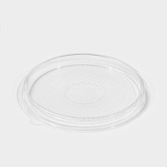 Дно для пирожного одноразовое пластиковое ПР-Т-85Д, круглое, d=11 см, прозрачное