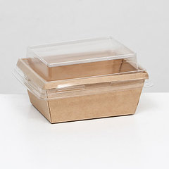 Контейнер для кондитерских изделий, купольная  крышка, 250 мл