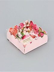 Коробка для печенья, кондитерская упаковка, "Комплимент", 7 х 7 х 3 см