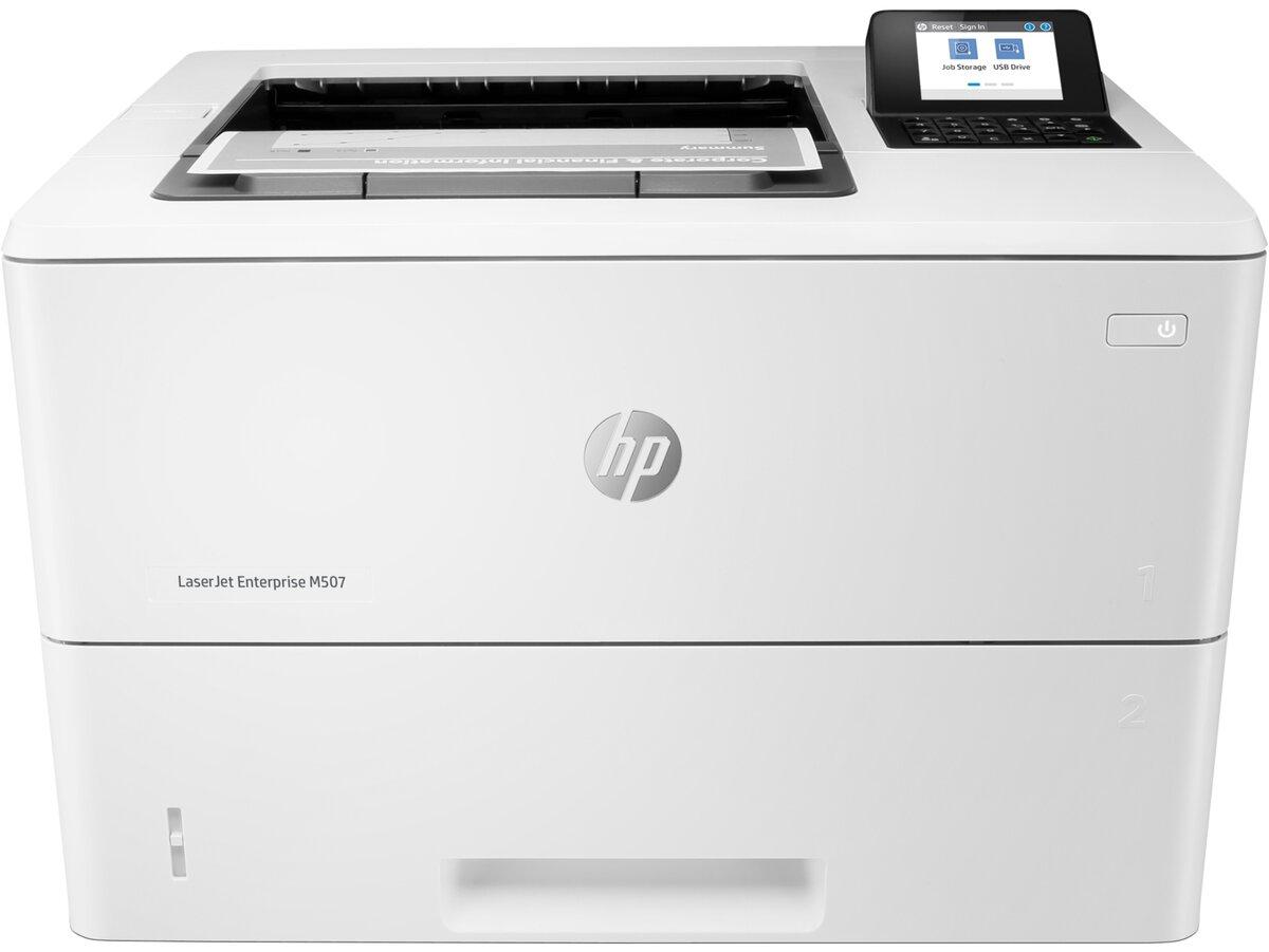 - Принтер лазерный монохромный HP LJ Enterprise M507dn, A4, 43 стр/мин, 1200 x 1200, 1.2 GHz, 512GB, 1PV87A