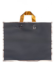 Пакет с петлевой ручкой черный 40 х 31 х 8 см 80 мкм