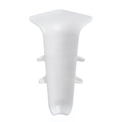 Угол внутренний для плинтуса «Деконика», 001 Белый, 55 мм