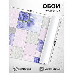 Бумажные обои Розы 1301-5, 0.53×10.05 м