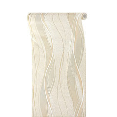 Обои бумажные Саратов Ф434-02 Импульс бежевый, 0.53×10 м