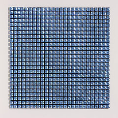 Панель самоклеящаяся 30*30см мозаика клетка синяя