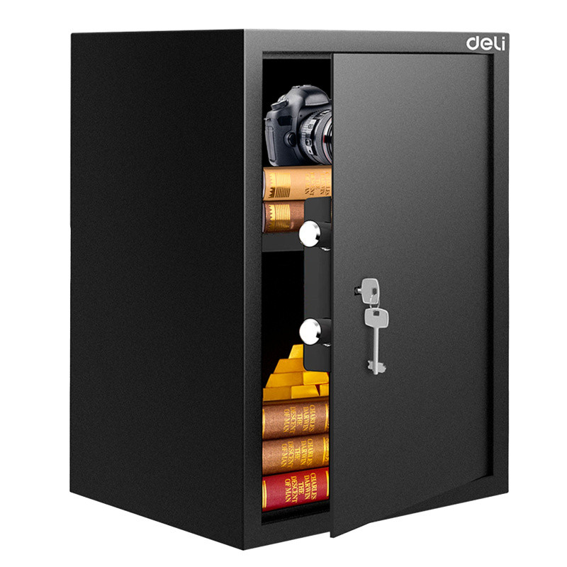 Сейф мебельный DELI "ET564" ключевой замок, 350х310х500 мм, 16,9 кг, черный, фото 1