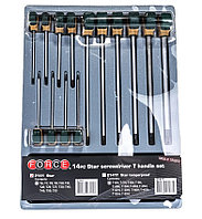 Набор Torx отверток с Т-образн. ручками (14пр) с отверстием Force 2141Т