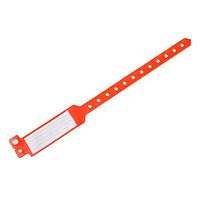 Браслет красный для взрослых, идентификационный