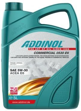ADDINOL COMMERCIAL 0530 E6 SAE 5W-30, 5L