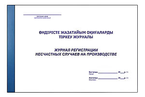 Журнал регистрации несчастных случаев на производстве А4, 50 листов