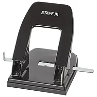 Дырокол металлический STAFF "Manager", до 30 листов, черный