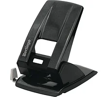 Дырокол Berlingo "Power TX" 60 л металлический с фиксатором и линейкой черный KPh_60178