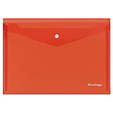 Папка-конверт на кнопке Berlingo "No Secret", А4, 200мкм, красная, фото 2