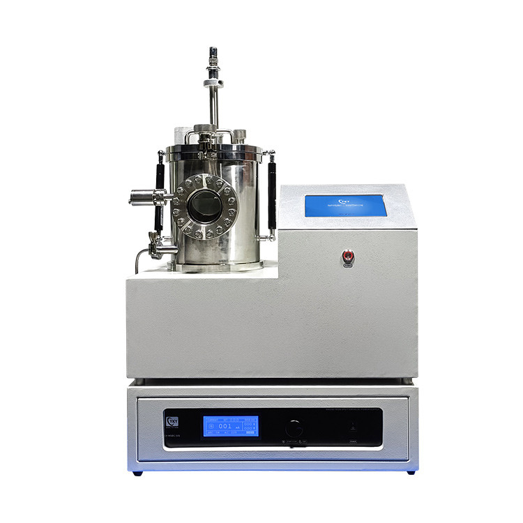 Desktop single target DC magnetron Настольный магнетронный распылитель постоянного тока с камерой из нержавеющей стали