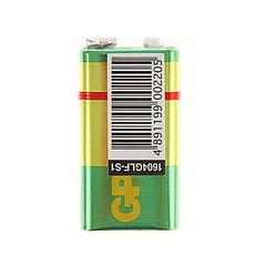 Батарейка солевая GP Greencell Extra Heavy Duty, 6F22-1S, 9В, крона, спайка, 1 шт.
