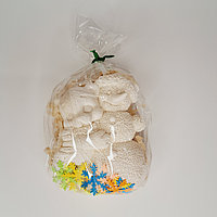 Фигурка в подарок из гипса "Мишка со снеговиком", 2д