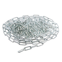 Цепь длиннозвенная ТУНДРА krep, DIN763, диаметр 6 мм, сварная, оцинкованная, 10 м