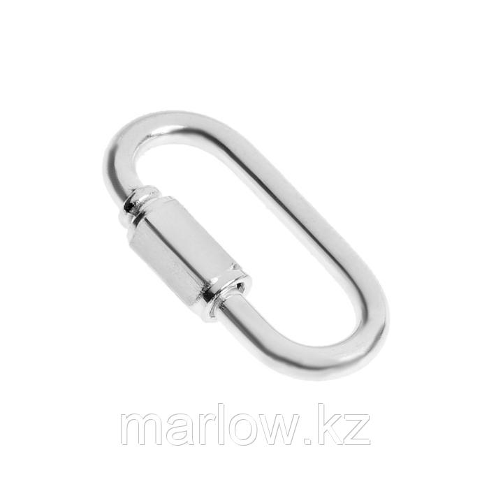 Карабин винтовой ТУНДРА krep, М3.5, оцинкованный, 1 шт.