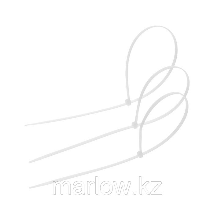 Хомут нейлоновый для стяжки, ТУНДРА, 3,6х450 мм, белый, 100 шт