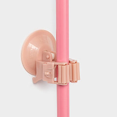 Держатель для уборочного инвентаря на вакуумной присоске, 5,5×5,5×7 см, цвет МИКС