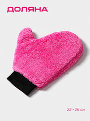 Варежка для уборки Доляна, 22×26 см, 40 гр, двухсторонняя, мягкая, микрофибра