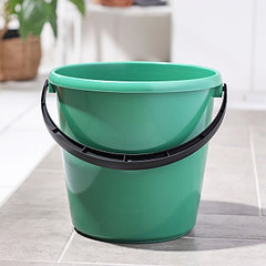 Ведро хозяйственное, 10 л, d=29 см, h=28 см, пластик, МИКС