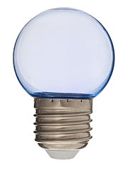 Лампа светодиодная, G45, Е27, 1.5 Вт, для белт-лайта, прозрачная, синяя, набор 10 шт