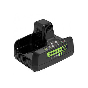 Быстрое зарядное устройство для двух аккумуляторов Greenworks 2954407 60V 10А