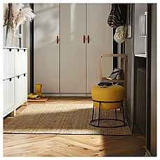 Пуф ЭММИСЛОВ, Skiftebo желтый ИКЕА, IKEA, фото 6