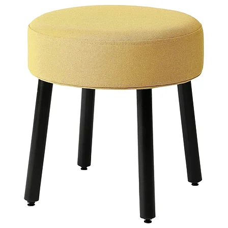 Пуф МЁРТФОРС, Diseröd темно-желтый , 47x47 см ИКЕА, IKEA, фото 1