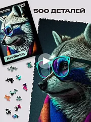 Деревянные пазлы для детей и взрослых, Арт Бандит 500 шт.