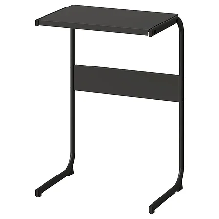 Стол приставной БРУКСВАРА, антрацит, 42x30 см ИКЕА, IKEA, фото 1