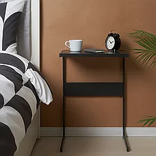 Стол приставной БРУКСВАРА, антрацит, 42x30 см ИКЕА, IKEA, фото 4