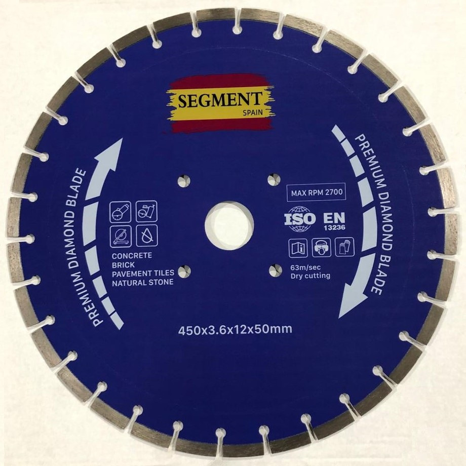 Алмазный диск сегментный Segment LWGA 450х12х3.6х50 мм (Универсальный)