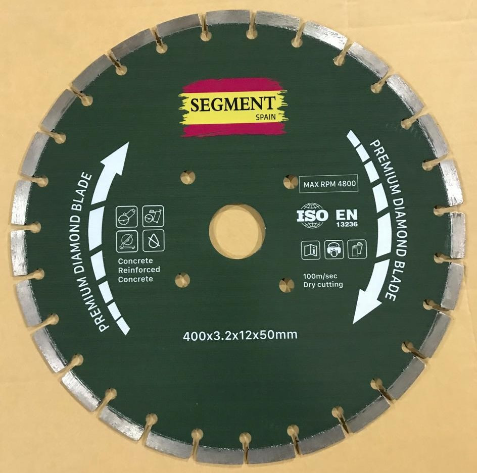 Алмазный диск Segment LWCD 400х12х3.2х50 мм сегментный (Бетон, Брусчатка, Камень)