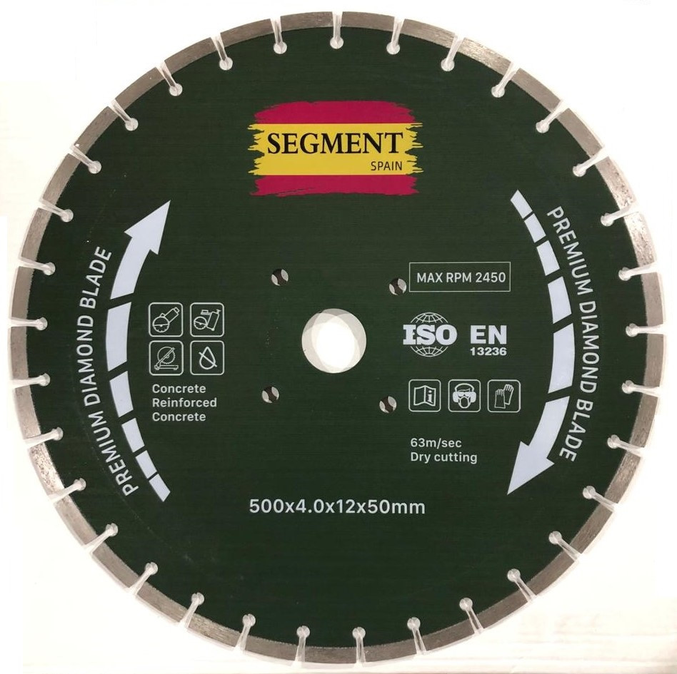 Алмазный диск Segment LWCD 500х12х4.0х50 мм сегментный (Бетон, Брусчатка, Камень)