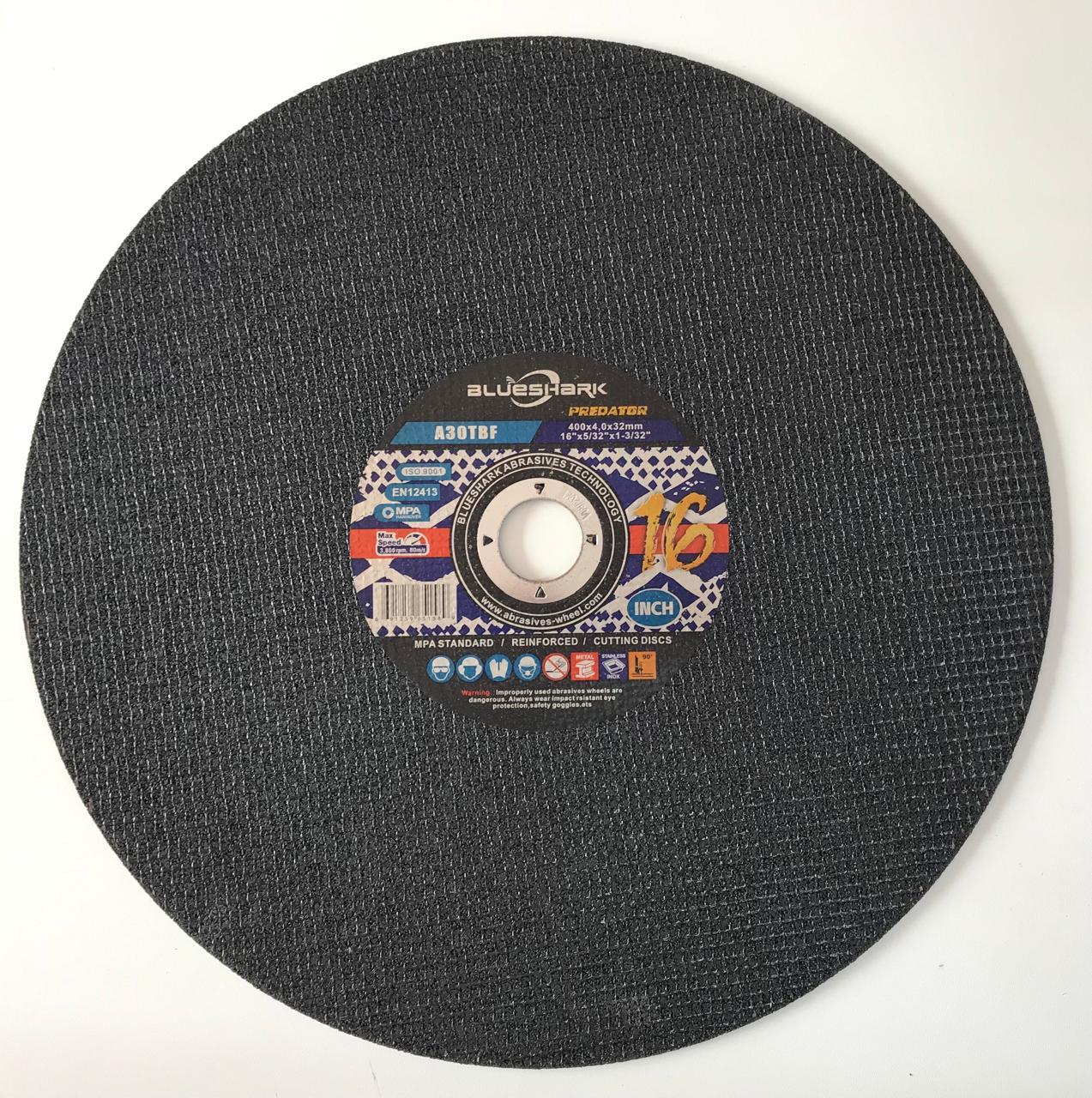 Диск отрезной по металлу и INOX BlueShark, 400x4.0x32